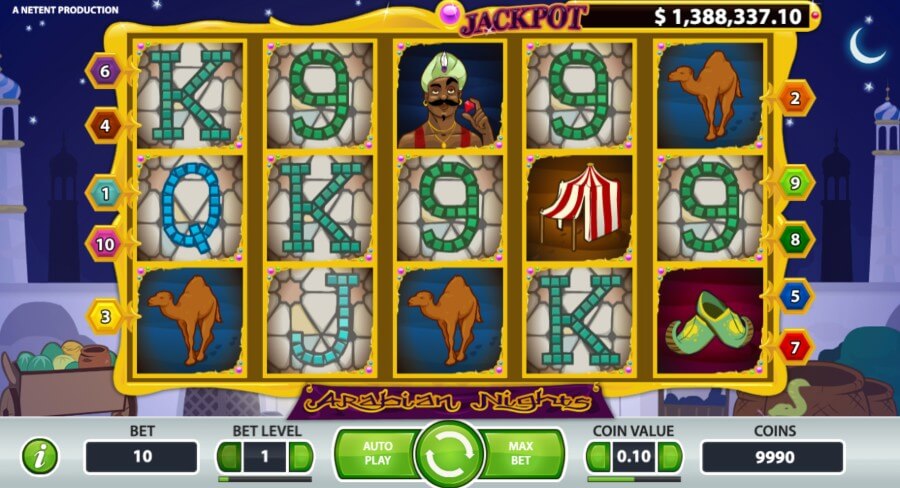 Slot Arabian Nights z jackpotem