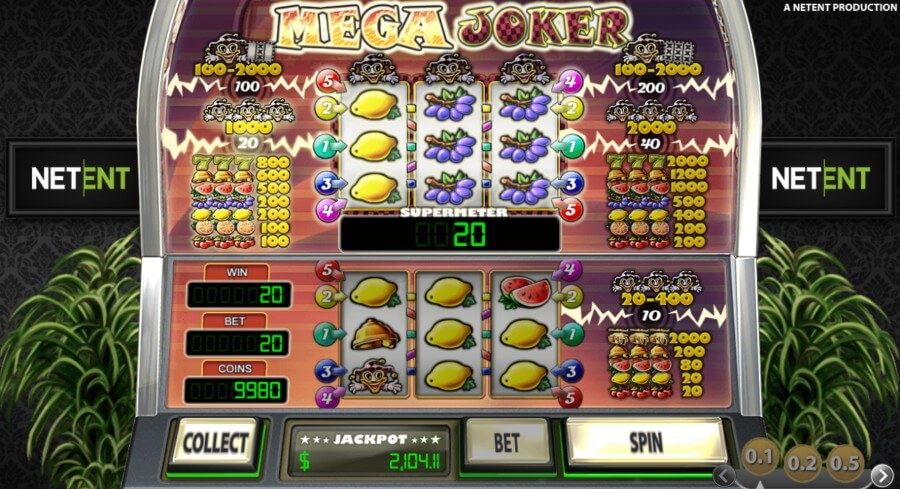 Slot Mega Joker z jackpotem