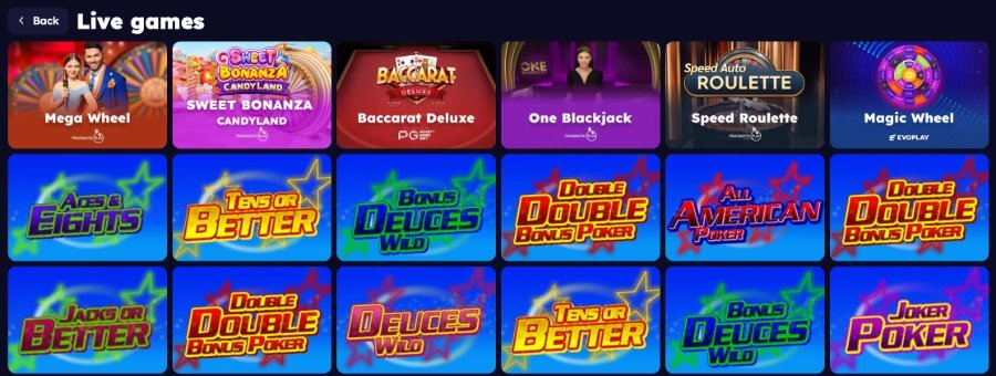 Kasyno na żywo w Bet4Slot