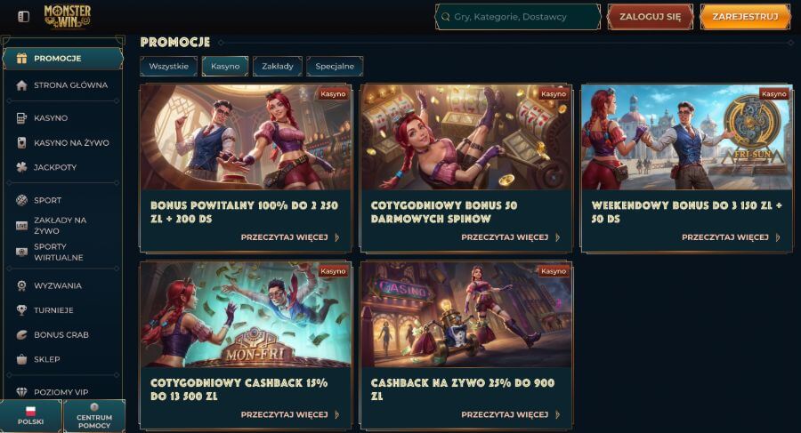 Monsterwin promocje
