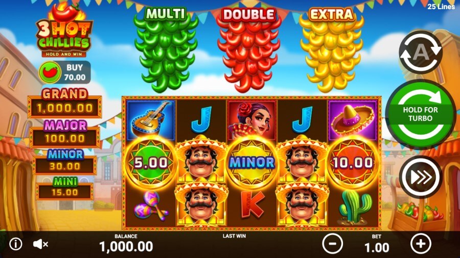 Nine Casino gra 3 Hot Chillies