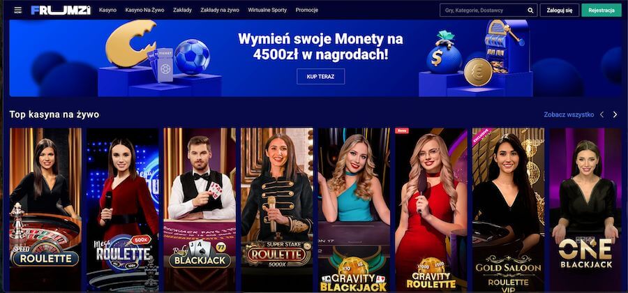 Frumzi casino top gry na żywo