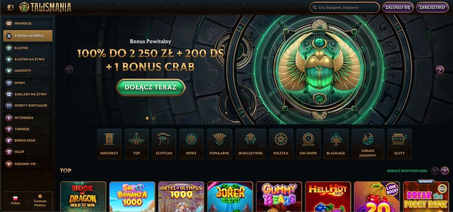 Talismania bonus powitalny.