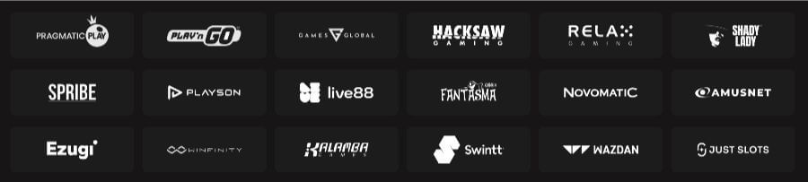 Betninja dostawcy gier