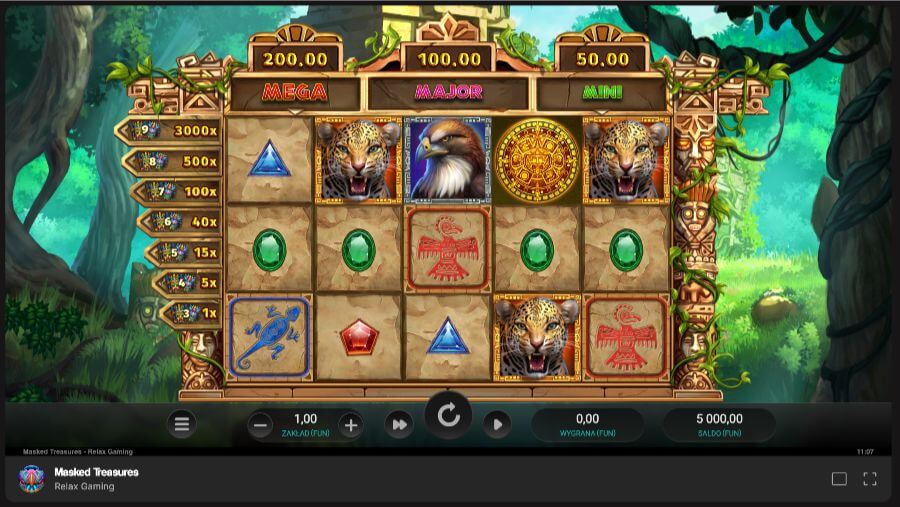 Betninja gra Masked Treasures