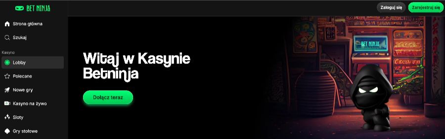 Betninja strona startowa